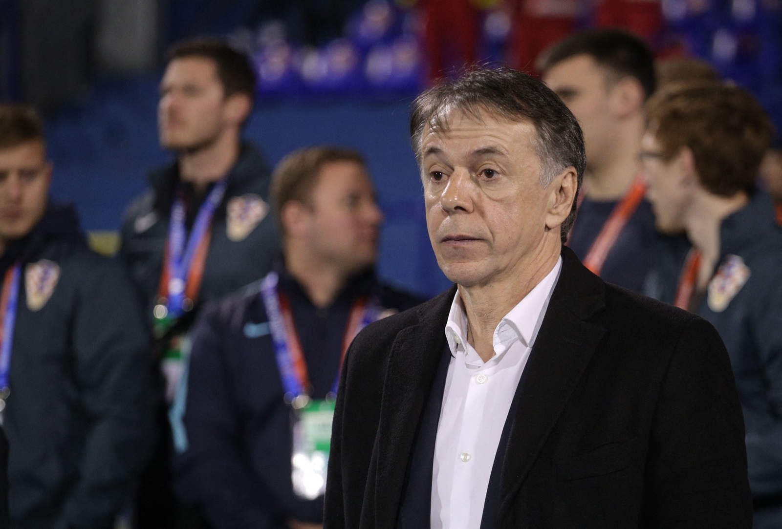 ZAGREB, CROATIA - MARCH 21 : Head coach Nikola Jurcevic of Azerbaijan National Football Team looks on during the EURO 2020 Group E qualification football match between Croatia and Azerbaijan at Maksimir Stadium in Zagreb, Croatia on March 21, 2019. Stipe Majic / Anadolu Agency,Image: 421247957, License: Rights-managed, Restrictions: , Model Release: no, Credit line: Stipe Majic / AFP / Profimedia