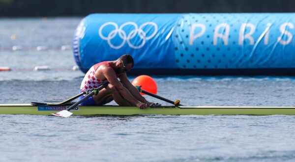 01.08.2024., Pariz, Francuska - XXXIII. Olimpijske igre Pariz 2024. Veslanje, polufinalna utrka samaca, Damir Martin, Hrvatska. Photo: Igor Kralj/PIXSELL