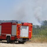 01.08.2024., Skradin -Pozar u zaledju Skradina jos je uvijek aktivan. Gase ga uz kopnene snage i kanaderi. Photo: Hrvoje Jelavic/PIXSELL