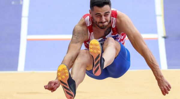 04.08.2024., Pariz, Francuska - XXXIII. Olimpijske igre Pariz 2024. Kvalifikacije skok u dalj muskarci, Filip Pravdica, Hrvatska. Photo: Igor Kralj/PIXSELL