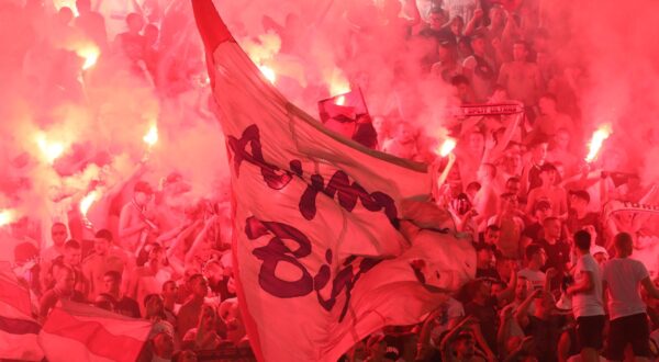 04.08.2024., stadion Poljud, Split - SuperSport HNL, 01. kolo, HNK Hajduk - NK Slaven Belupo. navijaci Hajduka Torcida Photo: Ivo Cagalj/PIXSELL