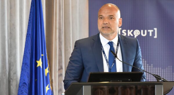 06.06.2023., Zagreb - U Hotelu Westin odrzana je prva SK@ut konferencija u organizaciji Sigurnosne obavjestajne agencije. ravnatelj SOA-e Daniel Markic Photo: Davorin Visnjic/PIXSELL