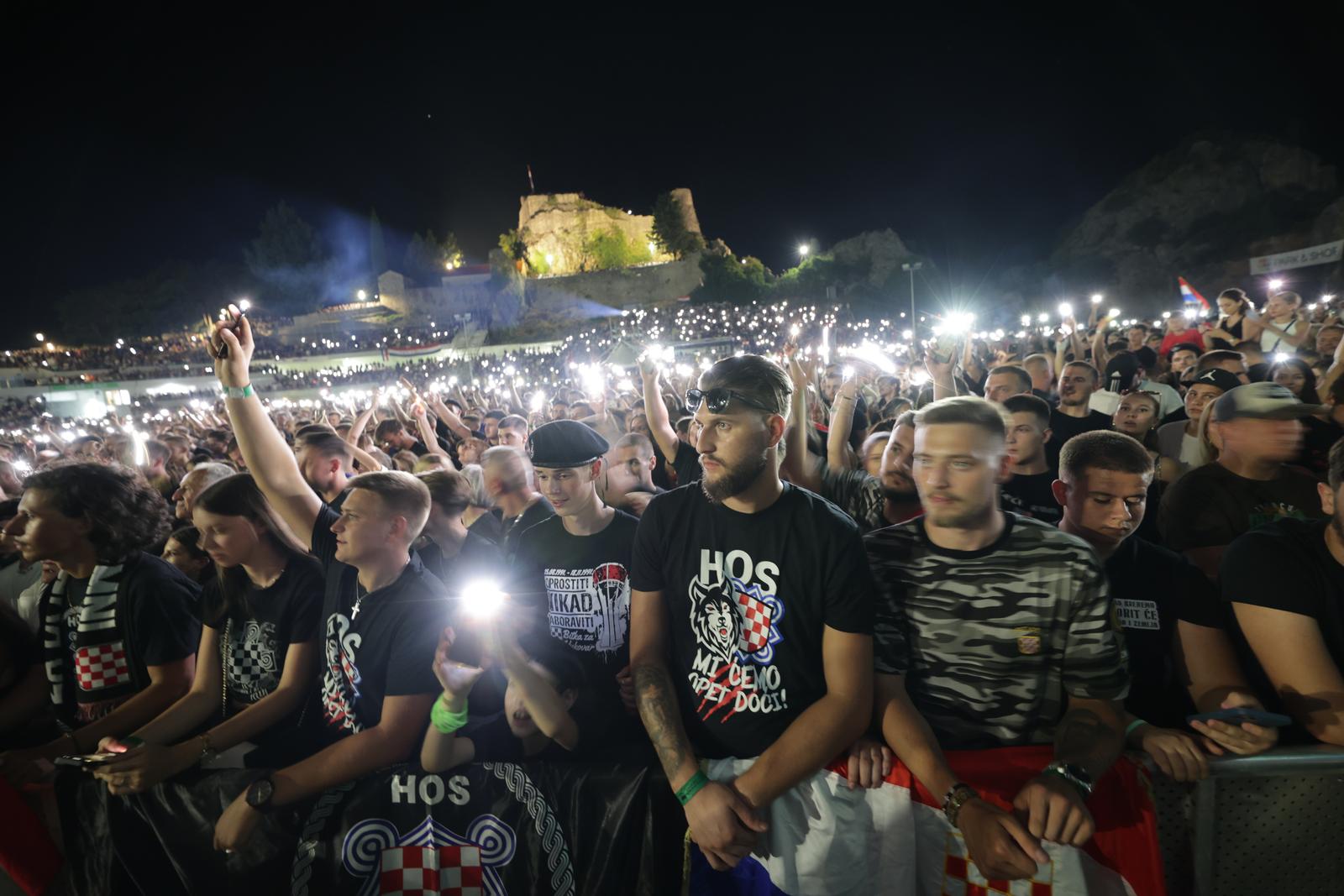 06.08.2024., Imotski - Koncert "Imotski ne zaboravi" na kojem nastupaju Bulic, Zecic i Thompson. Photo: Zvonimir Barisin/PIXSELL