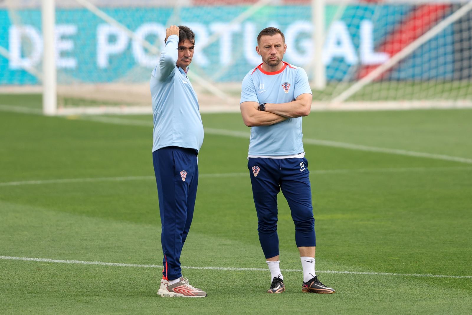 07.06.2024., Lisabon, Stadion Nacionale - Trening hrvatske nogometne reporezentacije uoci sutrasnje prijateljske utakmice protiv Portugala. Photo: Igor Kralj/PIXSELL