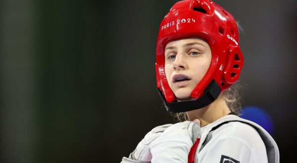 07.08.2024., Pariz, Francuska - XXXIII. Olimpijske igre Pariz 2024., Taekwondo, osmina finala, zene do 49kg, Lena Stojkovic, Hrvatska - Josipa Kafadar, Kanada. Photo: Igor Kralj/PIXSELL