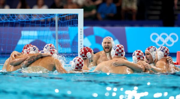 07.08.2024., Pariz, Francuska - XXXIII. Olimpijske igre Pariz 2024. Vaterpolo cetvrtfinalna utakmica, Hrvatska - Spanjolska. Momcad Hrvatske Photo: Igor Kralj/PIXSELL