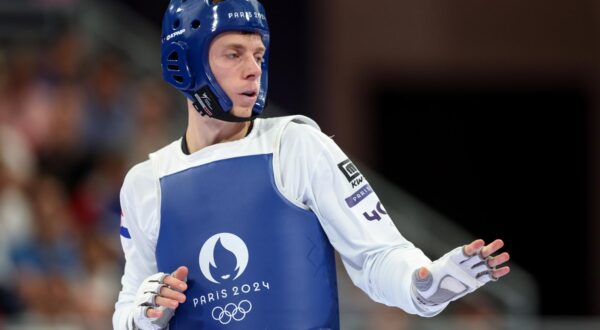 08.08.2024., Pariz, Francuska - XXXIII. Olimpijske igre Pariz 2024. Taekwondo, osmina finala, muskarci do 68kg, Marko Golubic, Hrvatska - Bernardo Pie, Dominikanska Republika. Photo: Igor Kralj/PIXSELL