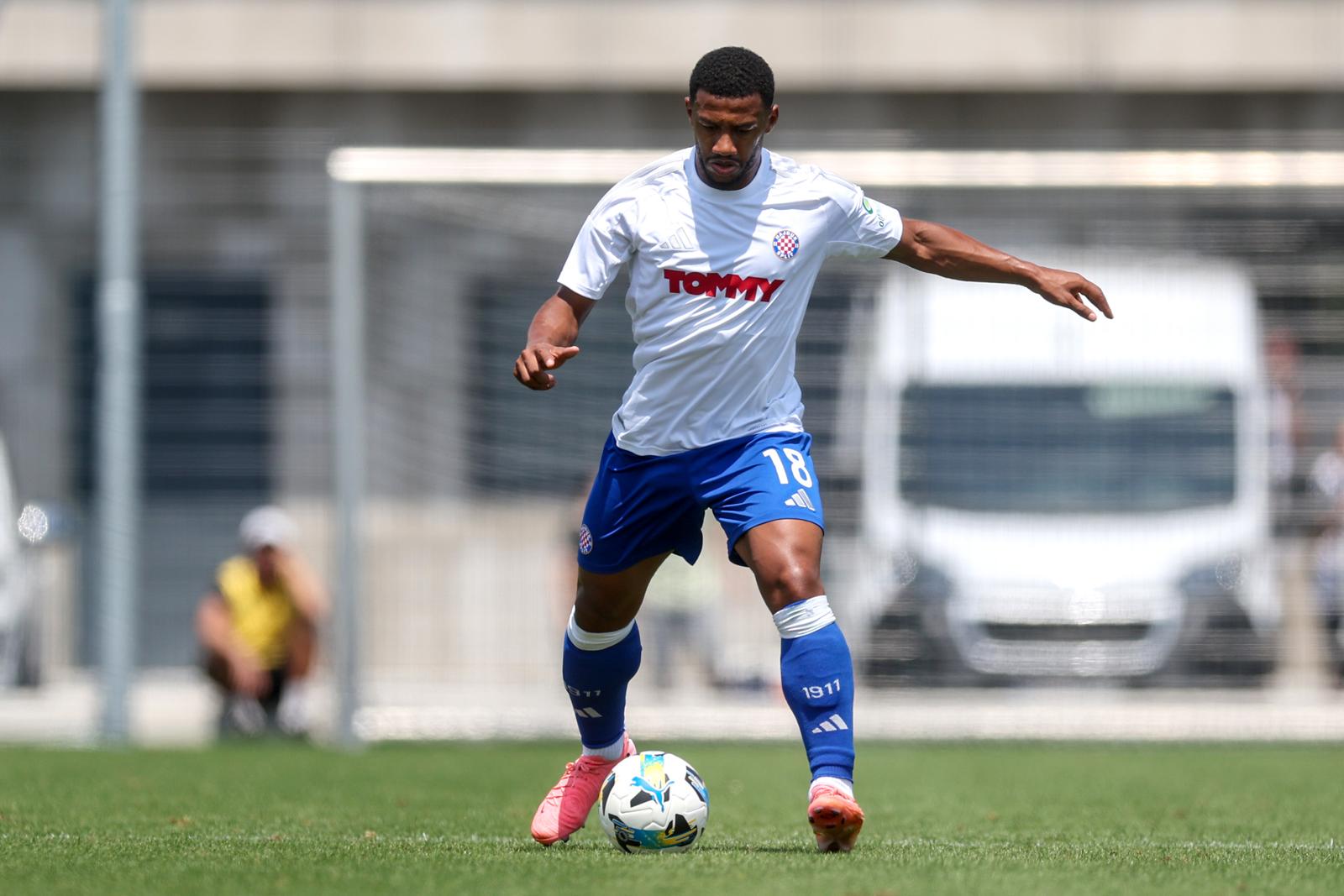 09.07.2024., Radomlje, Slovenija - Pripremna nogometna utakmica, Rukh Lavov - HNK Hajduk. Fahd Moufi. Photo: Igor Kralj/PIXSELL