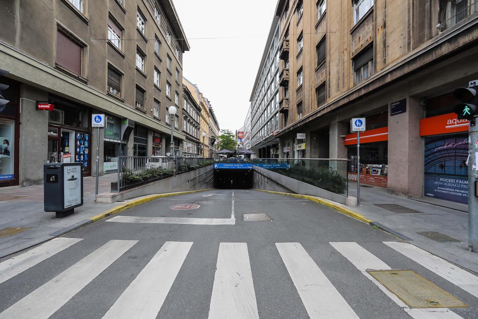 10.05.2020., Zagreb - Ulaz u garazu Cvjetni u Varsavskoj ulici 10 godina nakon prosvjeda gradjana zbog gradnje iste.rPhoto: Jurica Galoic/PIXSELLrrrr