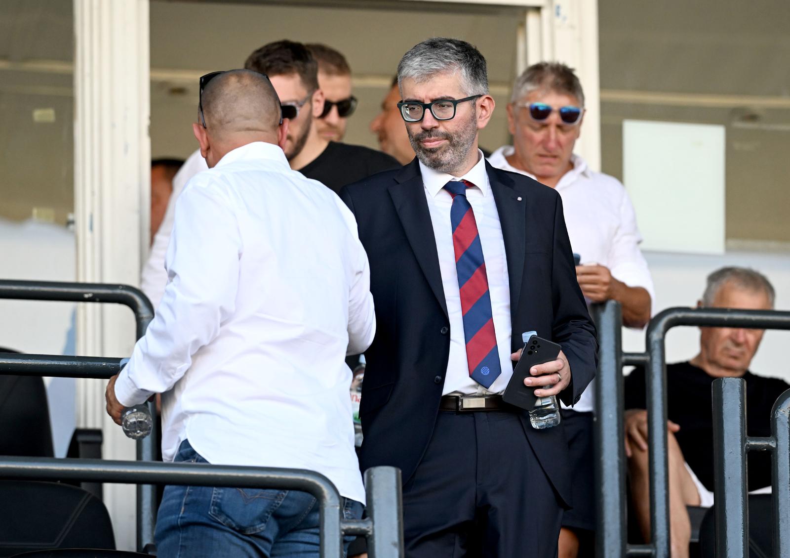 11.08.2024., stadion Zagreb, Zagreb - SuperSport HNL, 02. kolo, NK Lokomotiva - HNK Hajduk. Ivan Bilic, predsjednik Hajduka Photo: Marko Lukunic/PIXSELL