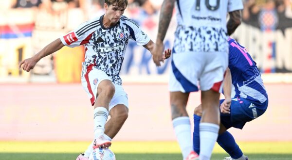 11.08.2024., stadion Zagreb, Zagreb - SuperSport HNL, 02. kolo, NK Lokomotiva - HNK Hajduk. Rokas Pukstas. Photo: Marko Lukunic/PIXSELL