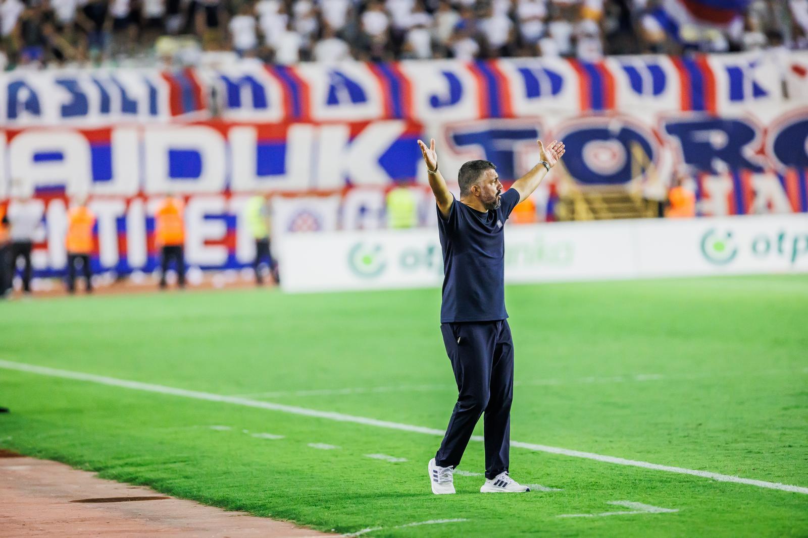 15.08.2024., stadion Poljud, Split - Uzvratna utakmica 3. pretkola kvalifikacija za UEFA Konferencijsku ligu, HNK Hajduk - MFK Ruzomberok. trener Hajduka Gennaro Gattuso Photo: Zvonimir Barisin/PIXSELL