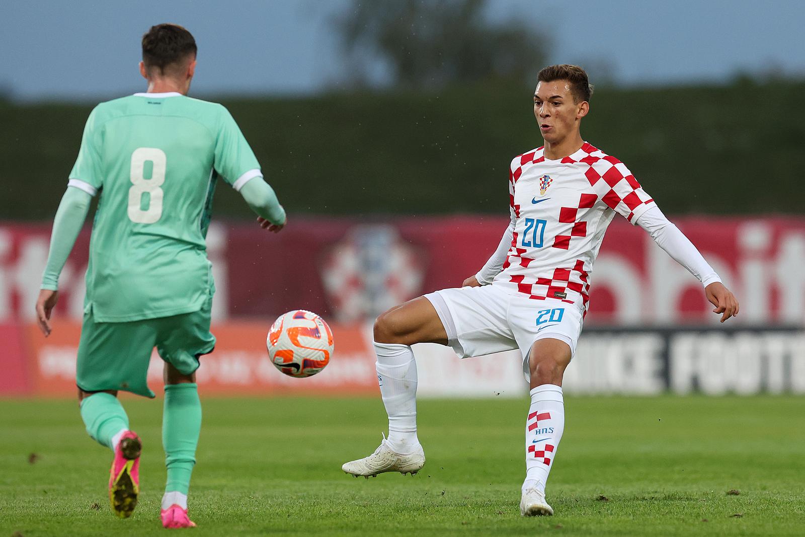 17.10.2023., Stadion Velika Gorica, Velika Gorica - Kvalifikacije za U-21 UEFA Euro 2025, skupina G, Hrvatska - Bjelorusija. Photo: Goran Stanzl/PIXSELL