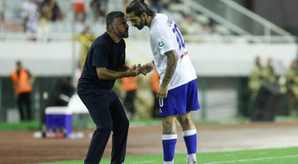 18.08.2024., stadion Poljud, Split - SuperSport HNL, 03. kolo, HNK Hajduk - NK Varazdin. trener Hajduka Gennaro Gattuso, Marko Livaja Photo: Ivana Ivanovic/PIXSELL