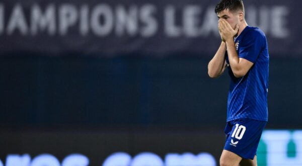 20.08.2024., stadion Maksimir, Zagreb - Prva utakmica play-offa za ulazak u UEFA Ligu prvaka, GNK Dinamo - FK Qarabag. Martin Baturina Photo: Josip Regovic/PIXSELL