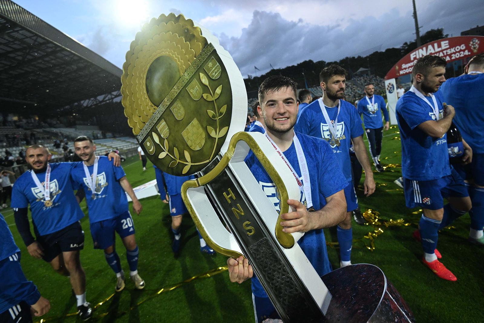 22.05.2024., stadion Rujevica, Rijeka - Uzvratna utakmica finala SuperSport Hrvatskog nogometnog kupa, HNK Rijeka - GNK Dinamo. Martin Baturina Photo: Photo: Marko Lukunic/PIXSELL