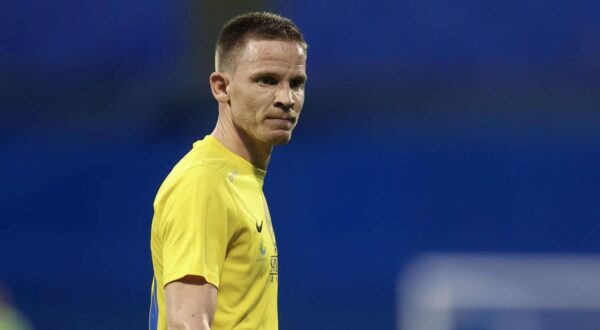 25.07.2023., stadion Maksimir, Zagreb - Prva utakmica 2. pretkola UEFA Lige prvaka, GNK Dinamo - Astana. Marin Tomasov Photo: Marko Prpic/PIXSELL