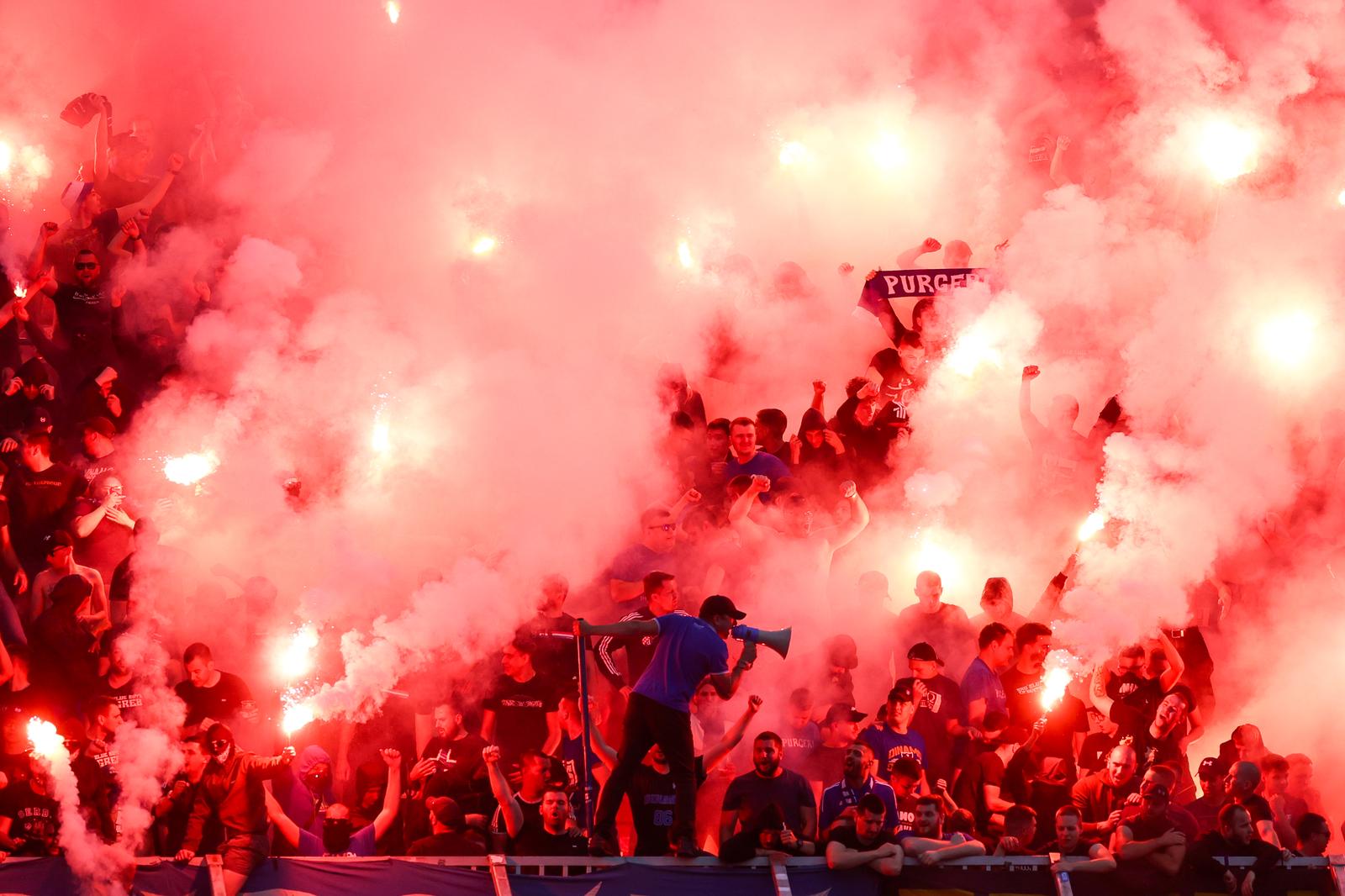 26.05.2024., stadion Maksimir, Zagreb - SuperSport HNL, 36. kolo, GNK Dinamo - NK Rudes. Navijaci Dinama, Bad Blue Boysi Photo: Igor Kralj/PIXSELL