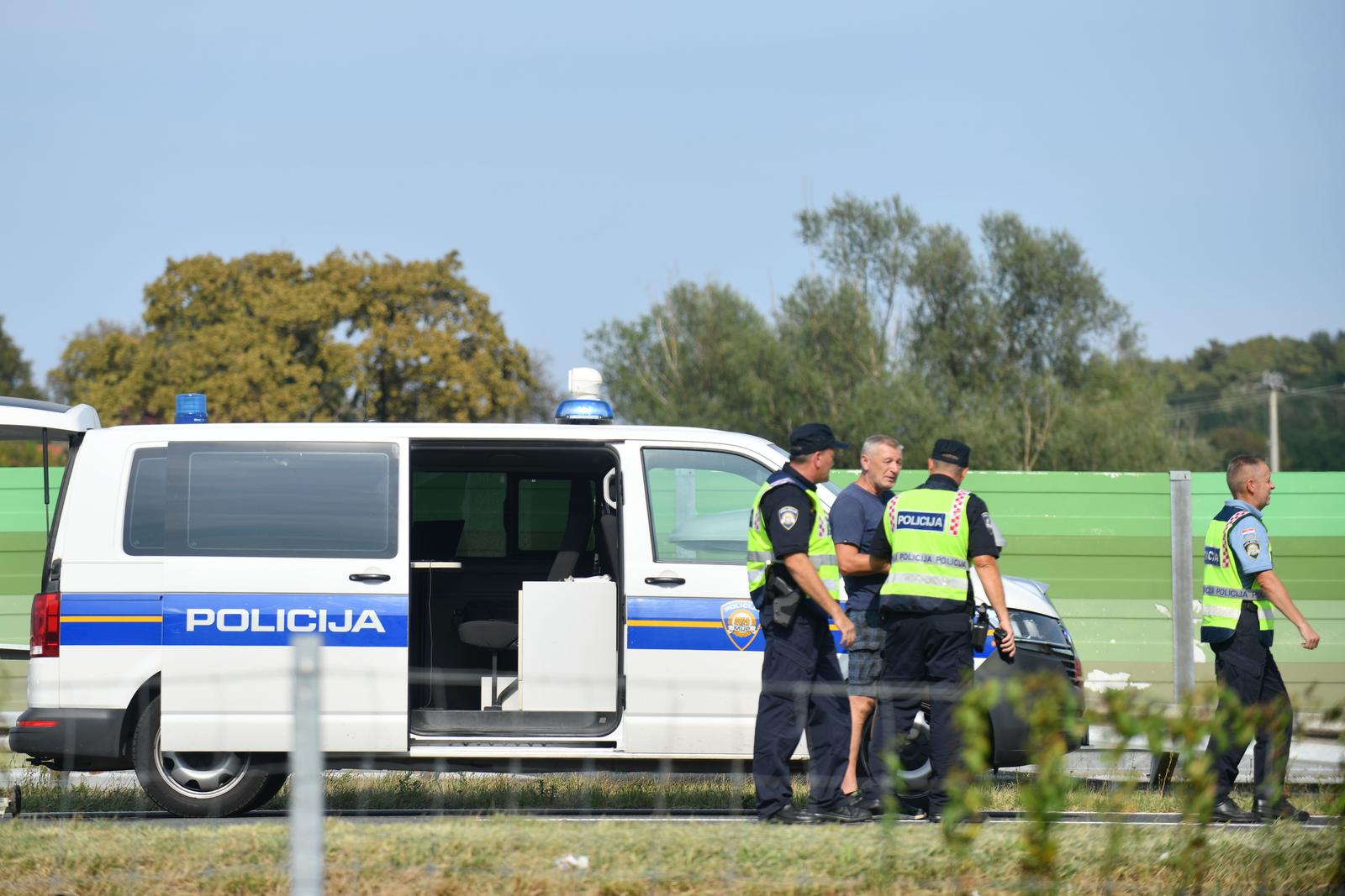 26.8.2024., Breznica, Hrvatska - Prometna nesreca na A4 izmedu cvorova Breznicki Hum i Komin. Photo: Josip Mikacic/PIXSELL