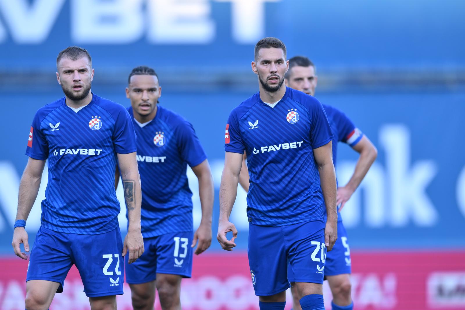 27.07.2024., Zagreb - Utakmica u sklopu nogometnih priprema, GNK Dinamo - FC Shakhtar Donetsk. Marko Pjaca, Stefan Ristovski, Samy Mmaee Photo: Josip Regovic/PIXSELL