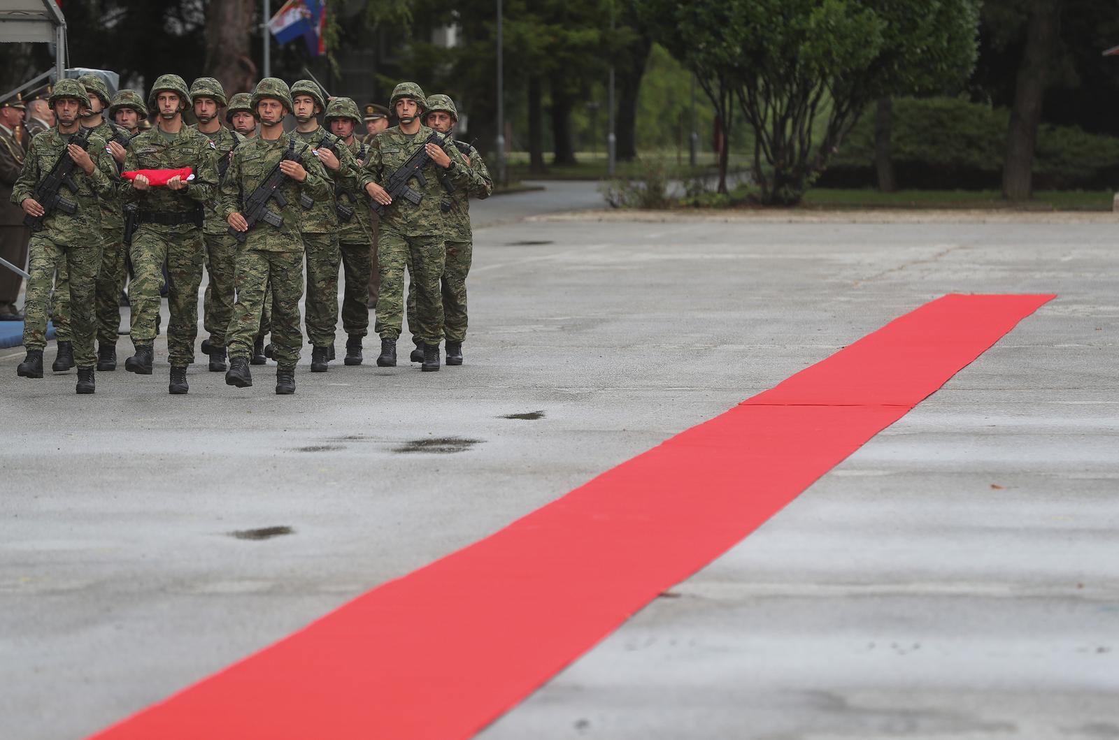 27.08.2021., Zagreb - Svecanost povodom obiljezavnja Dana roda Vojne policije, Dana Pukovnije vojne policije i 30. obljetnice ustrojavanja vojne policije u vojarni Croatia. Photo: Zeljko Lukunic/PIXSELL