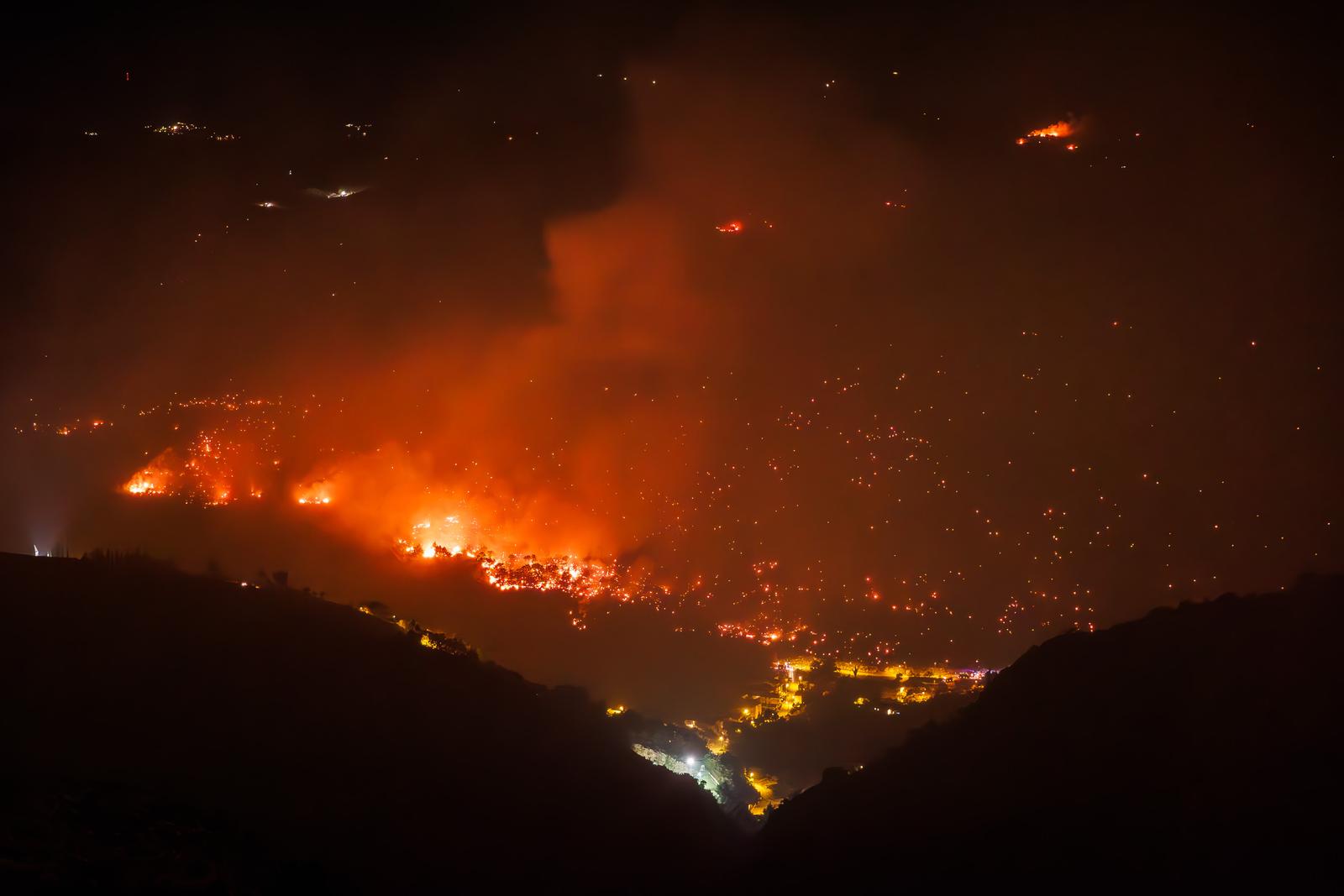 27.08.2024., Sitno Gornje - Pogled iz Sitnog Gornjeg na Pozariste. Photo: Zvonimir Barisin/PIXSELL