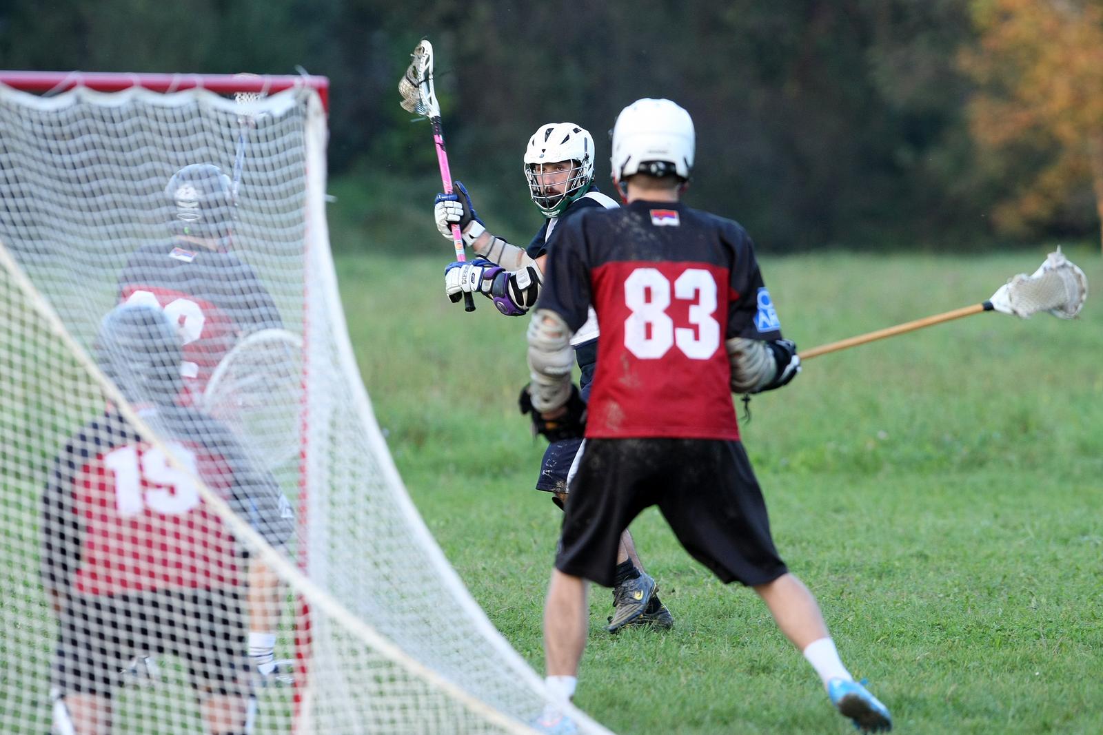 27.09.2014., Zagreb - 1. Zagreb Carnage kup, lacrosse utakmica izmedju Zagreb Bulldogs i Zombie Beograd. "nPhoto: Luka Stanzl/PIXSELL