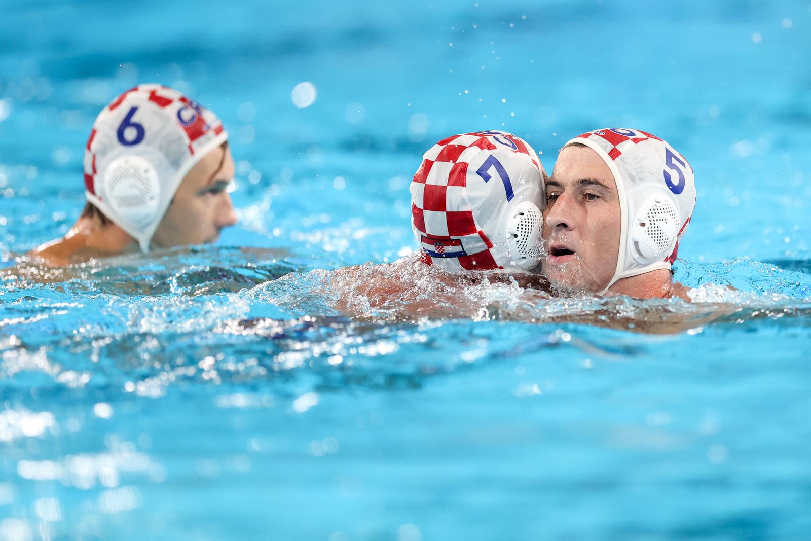 28.07.2024., Pariz, Francuska - XXXIII. Olimpijske igre Pariz 2024. Vaterpolo utakmica, grupa A, Hrvatska - Crna gora. Photo: Igor Kralj/PIXSELL