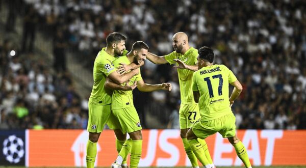 28.08.2024., Baku, Azerbajdzan - Uzvratna utakmica doigravanja UEFA Lige prvaka, Qarabag FK- GNK Dinamo. Marko Pjaca zabio je gol za vodstvo Dinama 1-0. Photo: Marko Lukunic/PIXSELL