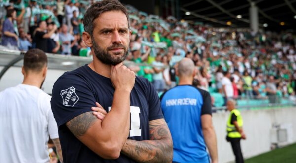 29.08.2024., Ljubljana - Uzvratni susret doigravanja za Konferencijsku ligu, NK Olimpija - HNK Rijeka. Nogometni stadion Stozice. Radomir Djalovic Photo: Matija Habljak/PIXSELL