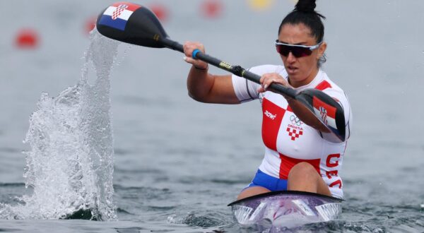 Paris 2024 Olympics - Sprint Canoe - Women's Kayak Single 500m Heats - Vaires-sur-Marne Nautical Stadium - Flatwater, Vaires-sur-Marne, France - August 07, 2024. Anamaria Govorcinovic of Croatia in action. REUTERS/Molly Darlington Photo: MOLLY DARLINGTON/REUTERS