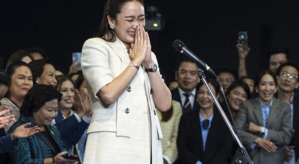 Thailand's new Prime Minister Paetongtarn Shinawatra, known by her nickname "Ung Ing" and daughter of former prime minister Thaksin Shinawatra, reacts during a press conference in Bangkok on August 16, 2024. Thai lawmakers on August 16 appointed the 37-year-old daughter of billionaire Thaksin Shinawatra as prime minister, elevating a third member of the influential but divisive clan to the nation's top job.,Image: 899115041, License: Rights-managed, Restrictions: , Model Release: no, Credit line: Chanakarn Laosarakham / AFP / Profimedia