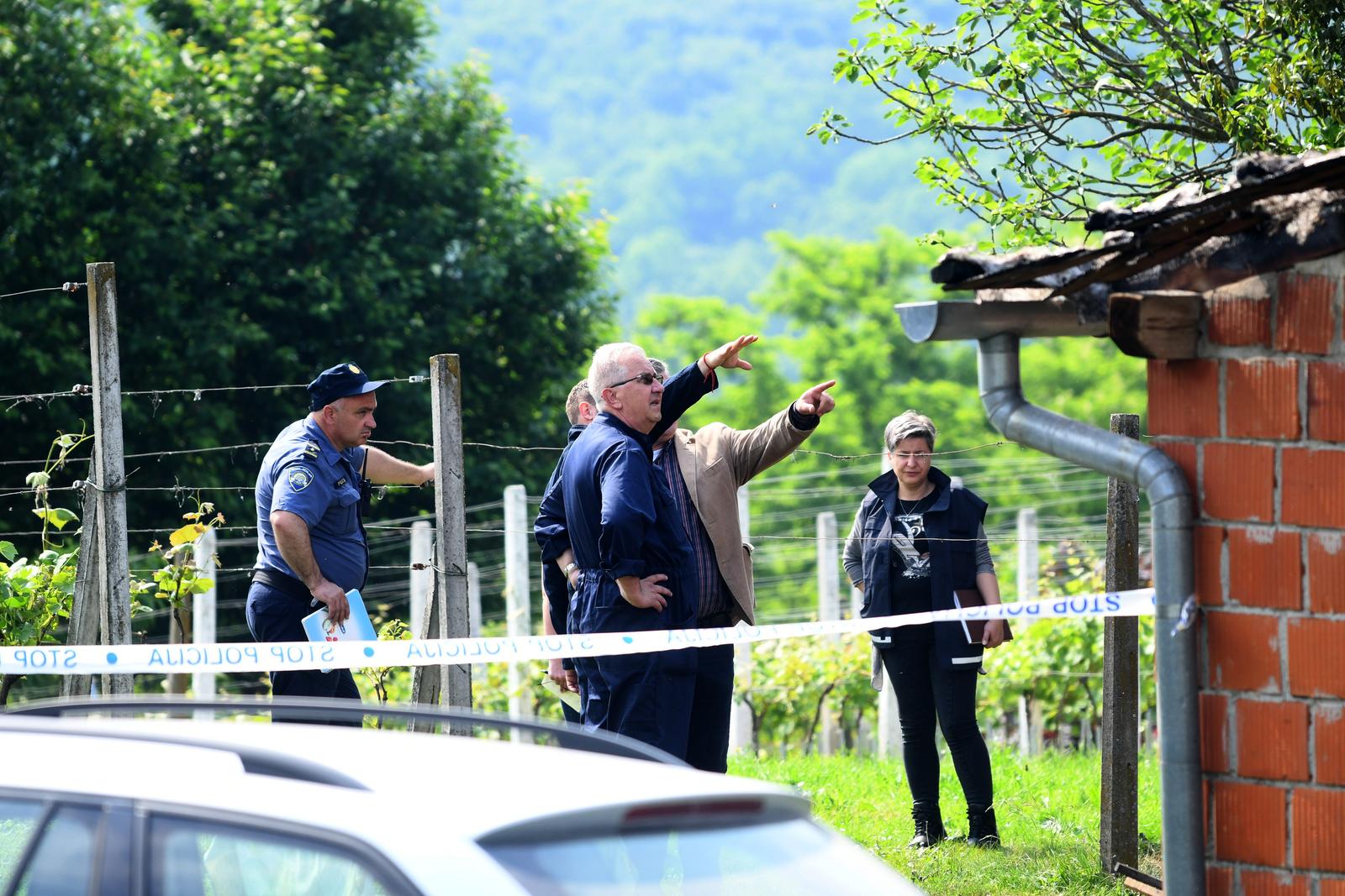 06.06.2021., Puricani - U pozaru u vikendici u Puricanima poginule dvije osobe. U tijeku je ocevidrPhoto:Damir Spehar/PIXSELL