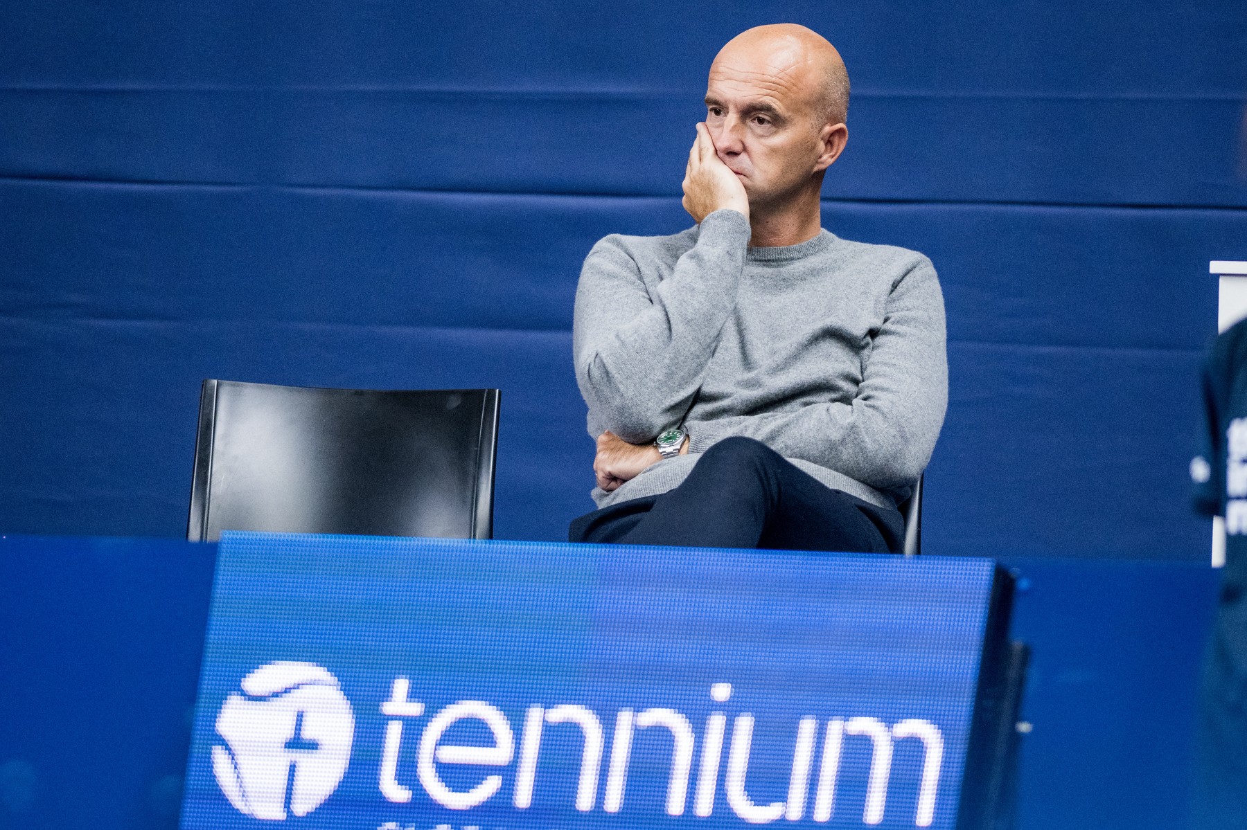 Former tennisplayer Ivan Ljubicic is seen at a first round match at the European Open Tennis ATP tournament, in Antwerp, Tuesday 17 October 2023. BELGA PHOTO JASPER JACOBS,Image: 814456134, License: Rights-managed, Restrictions: *** World Rights Except Belgium and France *** BELOUT FRAOUT, Model Release: no, Credit line: Belga / ddp USA / Profimedia