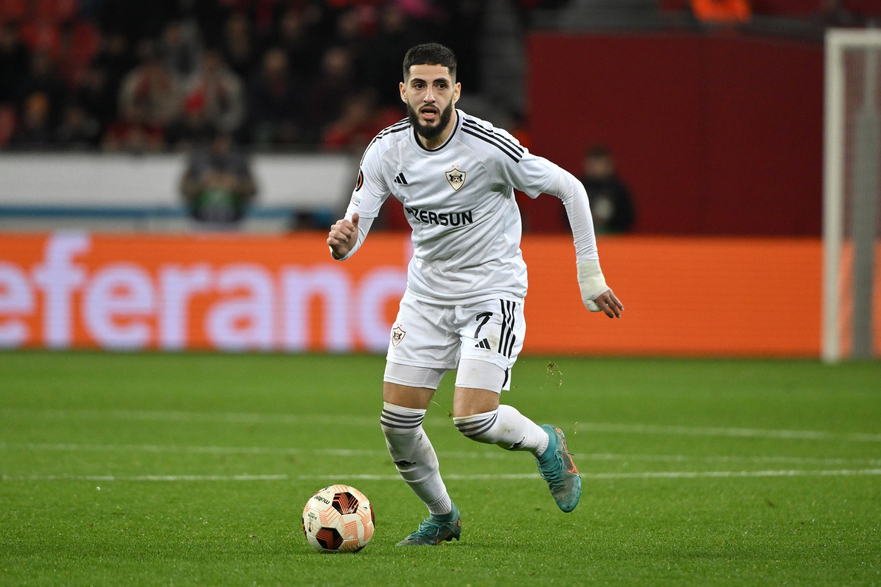 Yassine Benzia Qarabag Agdam 14.03.2024, Fussball Europa League, Saison 2023/2024, Achtelfinale Rückspiel, Bayer 04 Leverkusen - Qarabag Agdam 3:2 Leverkusen BayArena Nordrhein Westfalen Deutschland *** Yassine Benzia Qarabag Agdam 14 03 2024, Football Europa League, Season 2023 2024, Round of 16 second leg, Bayer 04 Leverkusen Qarabag Agdam 3 2 Leverkusen BayArena Nordrhein Westfalen Germany Team2,Image: 857086122, License: Rights-managed, Restrictions: , Model Release: no, Credit line: Maik Hölter/TEAM2sportphoto / imago sportfotodienst / Profimedia