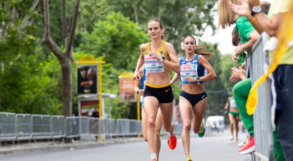 Leichtathletik-Europameisterschaften Rom, 09.06.2024 Unterwegs im Halbmarathon: Fabienne KÖNIGSTEIN GER und Matea PARLOV KOSTRO CRO Roma 2024 European Athletics Championships -Tag 3 - Halbmarathon am 09.06.2024 in Rom Italien. *** European Athletics Championships Rome, 09 06 2024 On the road in the half marathon Fabienne KÖNIGSTEIN GER and Matea PARLOV KOSTRO CRO Roma 2024 European Athletics Championships Day 3 Half Marathon on 09 06 2024 in Rome Italy Copyright: xBEAUTIFULxSPORTS/R.xSchmittx,Image: 880101699, License: Rights-managed, Restrictions: , Model Release: no, Credit line: BEAUTIFUL SPORTS/R. Schmitt / imago sportfotodienst / Profimedia