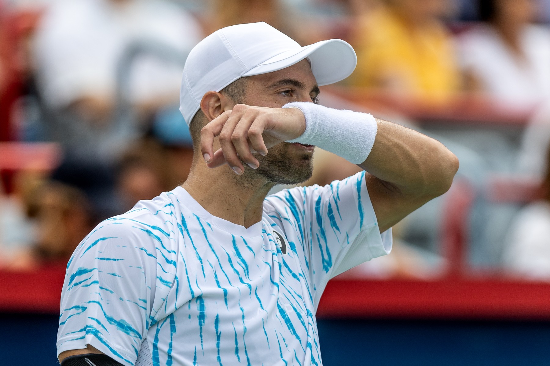 August 8, 2024, Montreal, Quebec, Canada: Portrait of BORNA CORIC from Croatia in second set against Jannik Sinner from Italia in second round of Canadian Open at IGA Stadium in Montreal, Quebec, Canada,Image: 897185052, License: Rights-managed, Restrictions: , Model Release: no, Credit line: Yannick Legare / Zuma Press / Profimedia