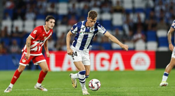 Luka Sucic (Sociedad), AUGUST 18, 2024 - Football / Soccer : Spanish "LaLiga EA Sports" match between Real Sociedad 1-2 Rayo Vallecano at the Reale Arena in San Sebastian, Spain.,Image: 899923368, License: Rights-managed, Restrictions: No third party sales, Model Release: no, Credit line: Mutsu Kawamori / AFLO / Profimedia