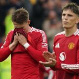 Manchester United's Scott McTominay (left) looks dejected after the Premier League match at the American Express Stadium, Brighton. Picture date: Saturday August 24, 2024.,Image: 901206187, License: Rights-managed, Restrictions: EDITORIAL USE ONLY No use with unauthorised audio, video, data, fixture lists, club/league logos or "live" services. Online in-match use limited to 120 images, no video emulation. No use in betting, games or single club/league/player publications., Model Release: no, Credit line: Gareth Fuller / PA Images / Profimedia