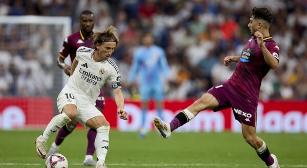 August 25, 2024, Madrid, Madrid, Spain: Luka Modric of Real Madrid CF  during La Liga football match between Real Madrid CF v Real Valladolid at Santiago Bernabeu Stadium in Madrid, Spain, August 25, 2024,Image: 901483824, License: Rights-managed, Restrictions: , Model Release: no, Credit line: Ruben Albarran / Zuma Press / Profimedia