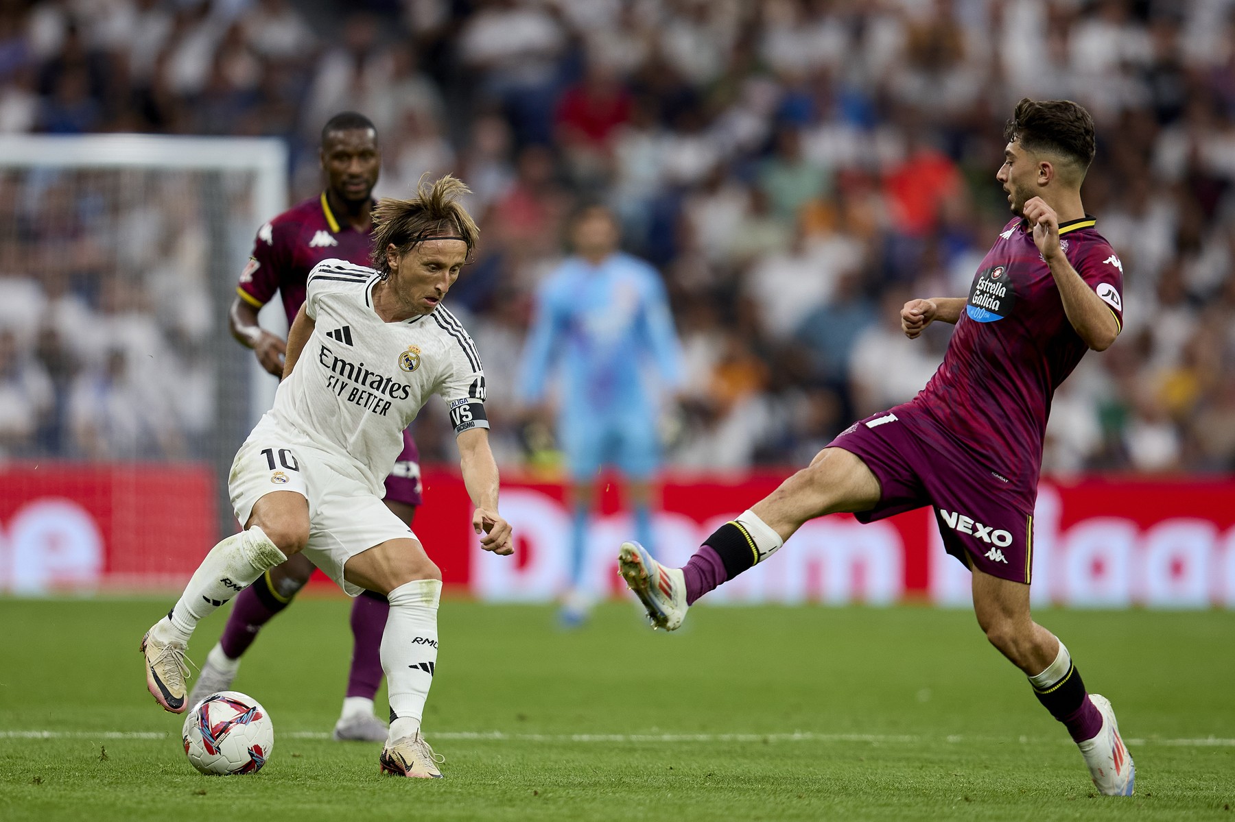 August 25, 2024, Madrid, Madrid, Spain: Luka Modric of Real Madrid CF  during La Liga football match between Real Madrid CF v Real Valladolid at Santiago Bernabeu Stadium in Madrid, Spain, August 25, 2024,Image: 901483824, License: Rights-managed, Restrictions: , Model Release: no, Credit line: Ruben Albarran / Zuma Press / Profimedia