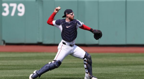 BOSTON, MASSACHUSETTS - AUGUST 26: Danny Jansen #28 of the Boston Red Sox warms up before playing against the Toronto Blue Jays during game one of a doubleheader at Fenway Park on August 26, 2024 in Boston, Massachusetts. Jansen is the first MLB player to play for both teams in one game as the Red Sox and Toronto Blue Jays finish a matchup that was suspended by rain on June 26.   Paul Rutherford,Image: 901652891, License: Rights-managed, Restrictions: No more than 7 images from any single MLB game, workout, activity or event may be used (including online and on apps) while that game, activity, or event is in progress., Model Release: no, Credit line: Paul Rutherford / Getty images / Profimedia