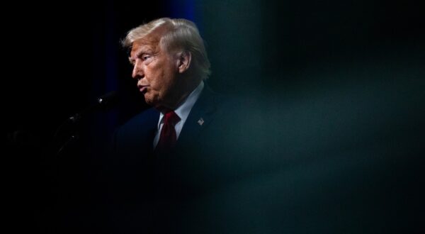 DETROIT, MICHIGAN - AUGUST 26: Republican presidential nominee, former U.S. President Donald Trump speaks during the National Guard Association of the United States' 146th General Conference & Exhibition at Huntington Place Convention Center on August 26, 2024 in Detroit, Michigan. Michigan's importance to the Trump re-election campaign has become front and center as he marks his eighth visit to the state this year, including an additional event in Eaton County on August 29th.   Emily Elconin,Image: 901686546, License: Rights-managed, Restrictions: , Model Release: no, Credit line: Emily Elconin / Getty images / Profimedia