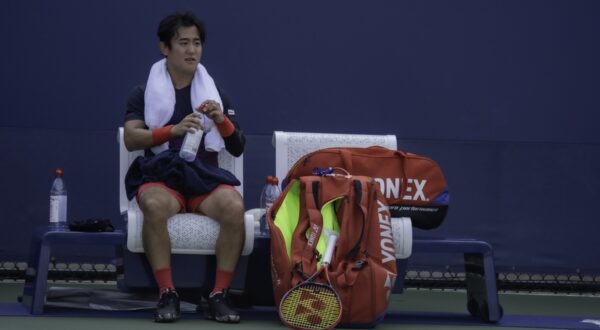 Yoshihito Nishioka (JPN) competes in round 1 of the 2024 US Open Tennis.,Image: 901720378, License: Rights-managed, Restrictions: No third party sales, Model Release: no, Credit line: Paul J Sutton/PCN / AFLO / Profimedia