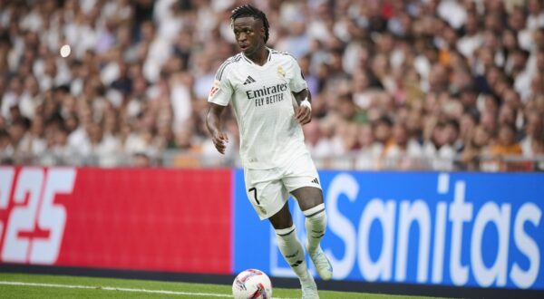 LaLiga EA Sports, Real Madrid v Real Valladolid MADRID, SPAIN - AUGUST 26: Vinicius Junior left winger of Real Madrid in action during the LaLiga EA Sports match between Real Madrid and Real Valladolid at Santiago Bernabeu Stadium on August 25, 2024 in Madrid, Spain. Photo by /Photo Players Images/Magara Press Madrid Santiago Bernabeu Stadium Madrid Spain Copyright: xFranciscoxMaciax,Image: 901781423, License: Rights-managed, Restrictions: , Model Release: no, Credit line: Francisco Macia / imago sportfotodienst / Profimedia