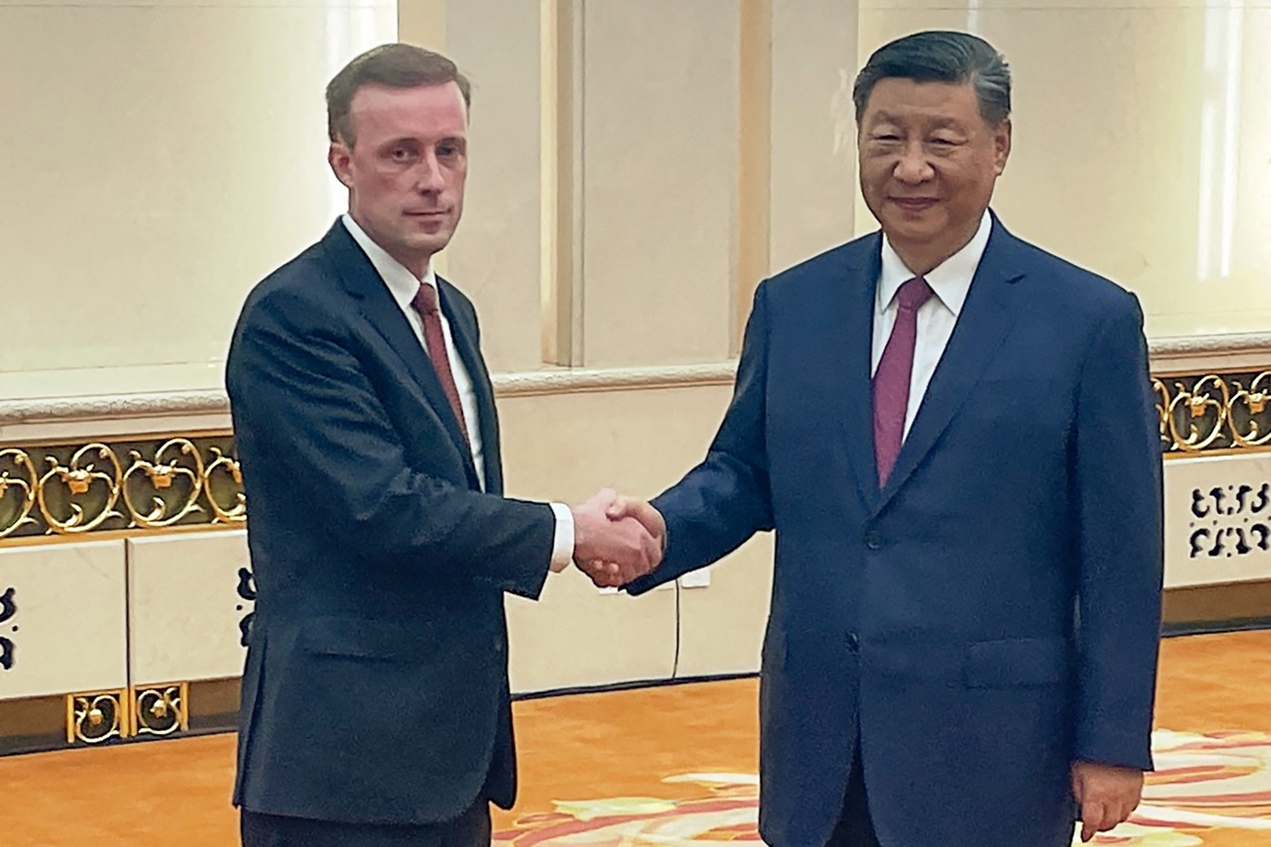 Jake Sullivan i Xi Jinping