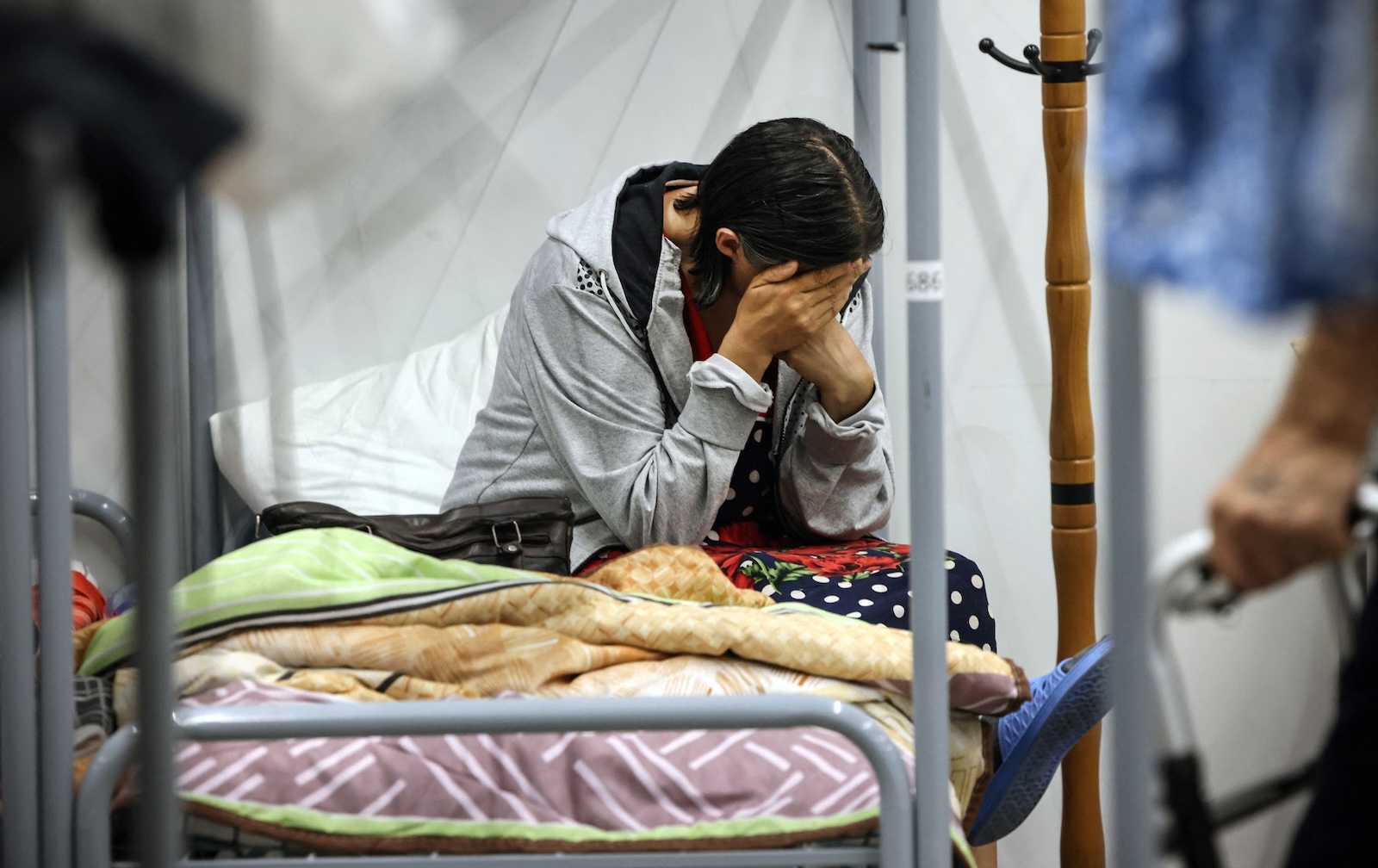 War-displaced people spend time in a centre for displaced people in undisclosed location in Kursk region on August 29, 2024, following Ukraine's cross-border offensive into Russia's western Kursk region. The city of Kursk is under 50 kilometres (30 miles) from where Ukraine is mounting a major cross-border assault on Russian territory -- an attack Kyiv says is giving Russian citizens a taste of what Ukrainians have been subjected to for the past two and a half years.,Image: 903125432, License: Rights-managed, Restrictions: , Model Release: no, Credit line: TATYANA MAKEYEVA / AFP / Profimedia