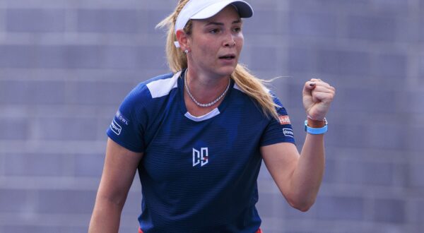 August 30, 2024, Flushing Meadows, New York, USA: Donna Vekic reacts to winning her match on Day 5 against Peyton Stearns in the 2024 US Open held at the USTA Billie Jean King National Tennis Center on Friday August 30, 2024 in the Flushing neighborhood of the Queens borough of New York City.  JAVIER ROJAS/PI,Image: 903339002, License: Rights-managed, Restrictions: , Model Release: no, Credit line: Javier Rojas / Zuma Press / Profimedia