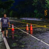 CHIAYI, TAIWAN - JULY 26: A man walks near a road that was blocked due to flooding in areas ahead following typhoon Gaemi in Chiayi, Southwestern Taiwan on 26 July, 2024. After causing widespread flooding, 6 deaths and hundreds injured in Taiwan and bringing catastrophic damage to the Philippines, the super typhoon has hit China. It has cause major losses and impacts on multiple places across East Asia and Southeast Asia. Daniel Ceng / Anadolu/ABACAPRESS.COM,Image: 892690145, License: Rights-managed, Restrictions: , Model Release: no, Credit line: AA/ABACA / Abaca Press / Profimedia