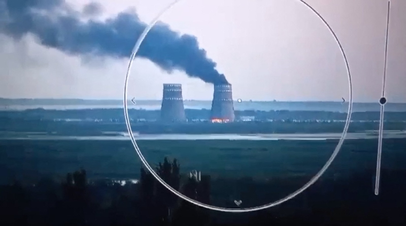 ZAPORIZHZHIA, UKRAINE - AUGUST 11: (----EDITORIAL USE ONLY - MANDATORY CREDIT - UKRAINIAN PRESIDENCY / HANDOUT' - NO MARKETING NO ADVERTISING CAMPAIGNS - DISTRIBUTED AS A SERVICE TO CLIENTS----) A screen grab from a video released by Ukrainian President Volodymyr Zelenskyy shows a fire broke in Zaporizhzhia nuclear power plant in Zaporizhzhia, Ukraine on August 11, 2024. A fire broke out Sunday in Europe's largest nuclear power plant, located in southern Ukraine, with Ukraine and Russia trading blame over the incident. 'Six units in the power plant are in cold shutdown, there is no explosion or other danger,' the Russian-installed regional governor of Zaporizhzhia, Yevgeny Balitsky, said in a written statement. Ukrainian Presidency / Handout / Anadolu/ABACAPRESS.COM,Image: 897876465, License: Rights-managed, Restrictions: ***
HANDOUT image or SOCIAL MEDIA IMAGE or FILMSTILL for EDITORIAL USE ONLY! * Please note: Fees charged by Profimedia are for the Profimedia's services only, and do not, nor are they intended to, convey to the user any ownership of Copyright or License in the material. Profimedia does not claim any ownership including but not limited to Copyright or License in the attached material. By publishing this material you (the user) expressly agree to indemnify and to hold Profimedia and its directors, shareholders and employees harmless from any loss, claims, damages, demands, expenses (including legal fees), or any causes of action or allegation against Profimedia arising out of or connected in any way with publication of the material. Profimedia does not claim any copyright or license in the attached materials. Any downloading fees charged by Profimedia are for Profimedia's services only. * Handling Fee Only 
***, Model Release: no, Credit line: AA/ABACA / Abaca Press / Profimedia